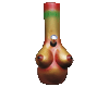 ceramic female breast marijuana bong